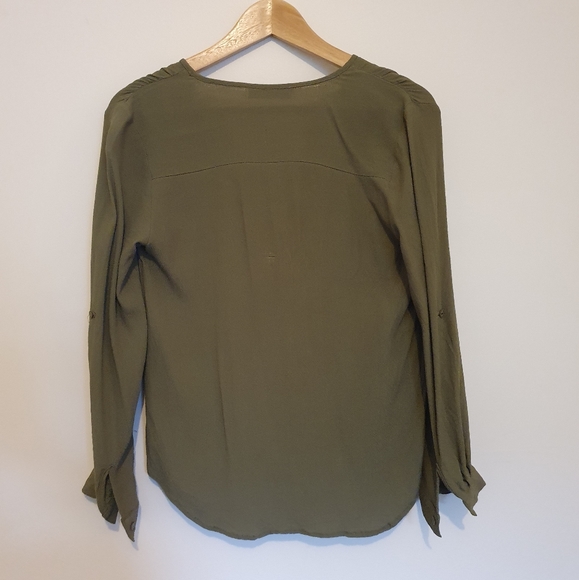 Khaki green blouse - Picture 2 of 2